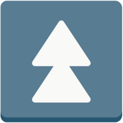 ⏫ Два треугольника, направленные вверх Эмодзи в браузере Mozilla