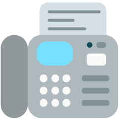 Fax Machine Emoji in Mozilla Browser