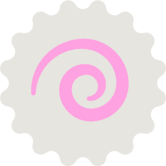 Pastel de peixe com espiral Emoji Mozilla