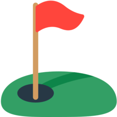 Agujero de golf con bandera Emoji Mozilla