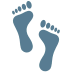 Footprints Emoji in Mozilla Browser
