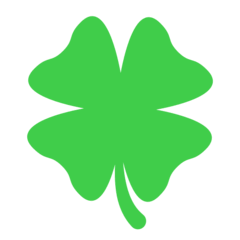 Four Leaf Clover Emoji in Mozilla Browser