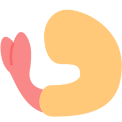 Жареная креветка Эмодзи в браузере Mozilla