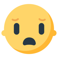 Faccina imbronciata a bocca aperta Emoji Mozilla