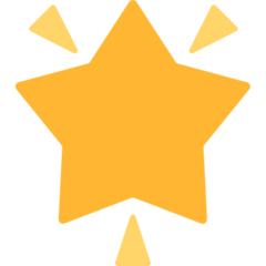 Glowing Star Emoji in Mozilla Browser
