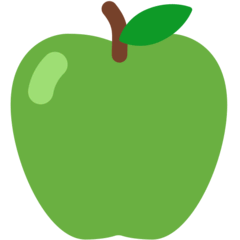 Green Apple Emoji in Mozilla Browser