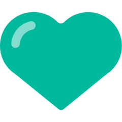 Green Heart Emoji in Mozilla Browser