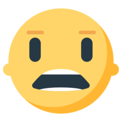 Cara haciendo una mueca Emoji Mozilla