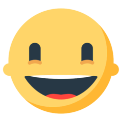 Cara com sorriso a mostrar os dentes Emoji Mozilla