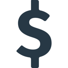 💲 Знак доллара США Эмодзи в браузере Mozilla