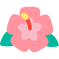 Hibiscus Emoji in Mozilla Browser