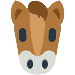Голова лошади Эмодзи в браузере Mozilla