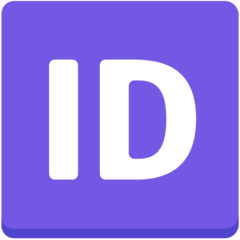🆔 Знак «ID» на английском Эмодзи в браузере Mozilla
