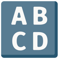 🔠 Simbolo di input per lettere maiuscole Emoji su Mozilla