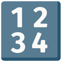 Símbolo de entrada con números Emoji Mozilla