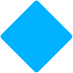 Losango azul grande Emoji Mozilla