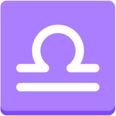 Знак зодиака Весы Эмодзи в браузере Mozilla