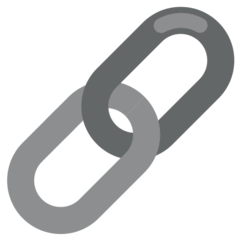 Значок двух связанных звеньев цепи Эмодзи в браузере Mozilla