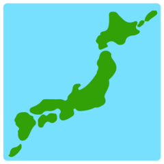 Map of Japan Emoji in Mozilla Browser