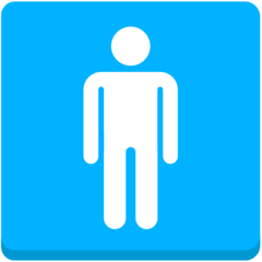 Simbolo con immagine stilizzata di uomo Emoji Mozilla