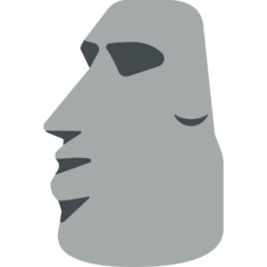 🗿 Moai Emoji in Mozilla Browser