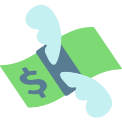 Dinheiro com asas Emoji Mozilla