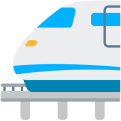 Монорельсовый поезд Эмодзи в браузере Mozilla