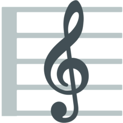 Musical Score Emoji in Mozilla Browser