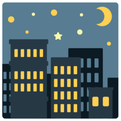 Night With Stars Emoji in Mozilla Browser
