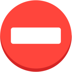 No Entry Emoji in Mozilla Browser