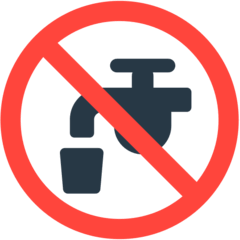Kein Trinkwasser Emoji Mozilla