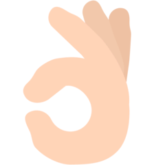 Señal de aprobación con la mano Emoji Mozilla
