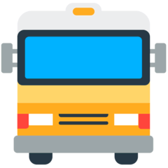 Oncoming Bus Emoji in Mozilla Browser