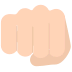 Сжатый кулак Эмодзи в браузере Mozilla