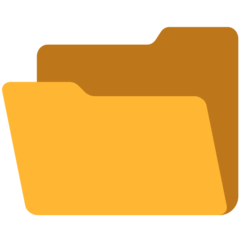 📂 Pasta de arquivo aberta Emoji nos Mozilla