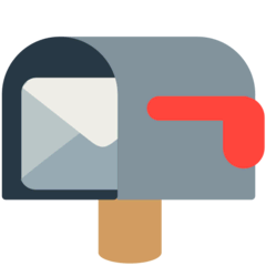 Geöffneter Briefkasten mit Fahne unten Emoji Mozilla