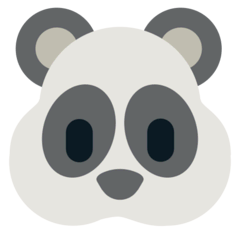 Cara de oso panda Emoji Mozilla