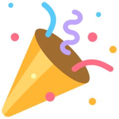Party Popper Emoji in Mozilla Browser