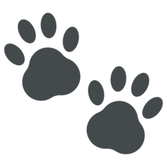 Pegadas de patas Emoji Mozilla