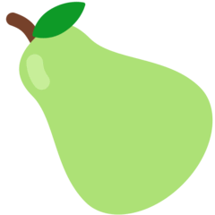 Pear Emoji in Mozilla Browser