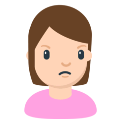 Schmollende Person Emoji Mozilla