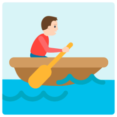 Persona remando en una barca on Mozilla
