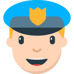 Agente de policía Emoji Mozilla