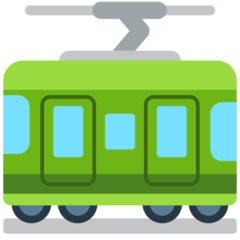 Железнодорожный вагон Эмодзи в браузере Mozilla