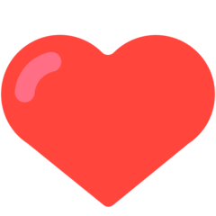 Coração vermelho Emoji Mozilla