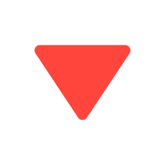 Red Triangle Pointed Down on Mozilla