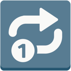 🔂 Símbolo de repeticion de una sola pista Emoji en Mozilla