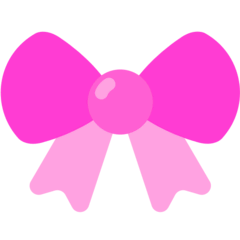 Fiocco rosa Emoji Mozilla