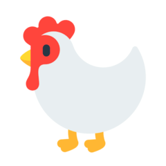 Rooster Emoji in Mozilla Browser