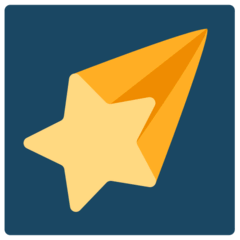 Shooting Star Emoji in Mozilla Browser